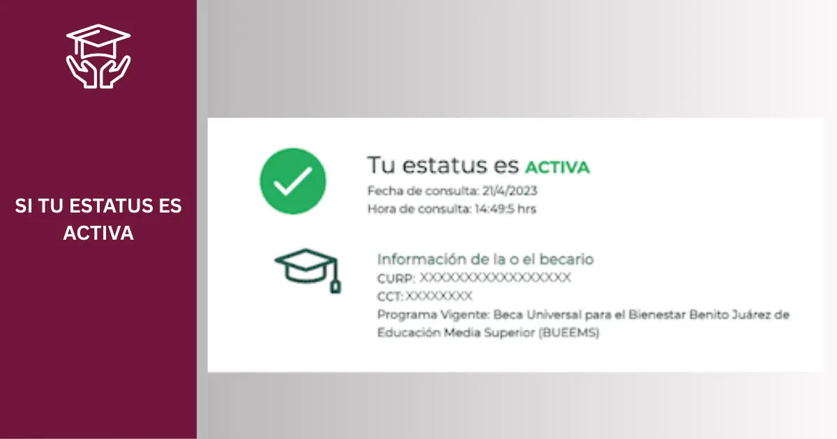 Cómo usar el Buscador de Estatus Becas Benito Juárez 3 SI TU ESTATUS ES ACTIVA