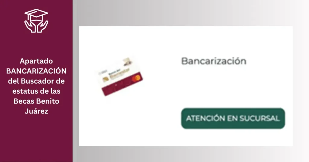 Cómo usar el Buscador de Estatus Becas Benito Juárez 9 Apartado BANCARIZACIÓN del Buscador de estatus de las Becas Benito Juárez
