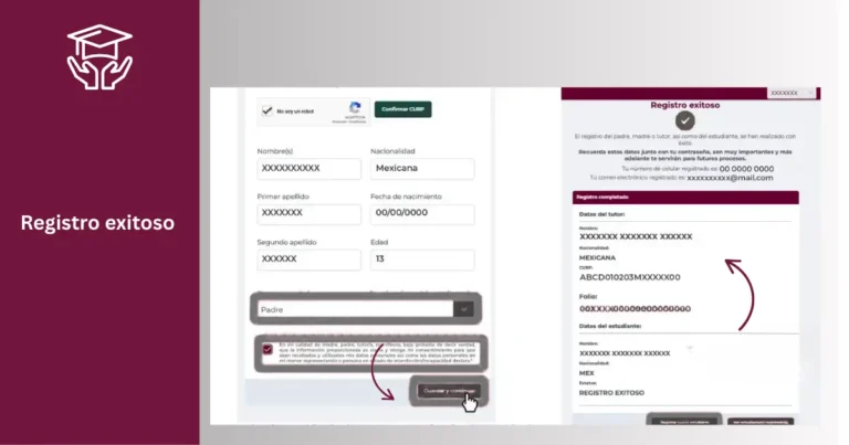 Beca Rita Cetina Gutiérrez 2026 | Registro y Calendario de Pagos 8 Registro exitoso
