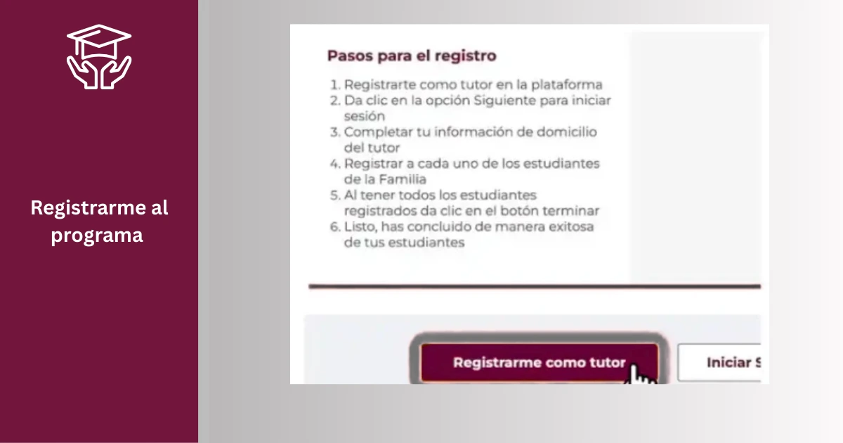 Beca Rita Cetina | Registro 2025 5 Registrarme al programa