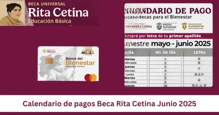 Se anuncia el calendario de pagos de la Beca Rita Cetina de junio de 2025