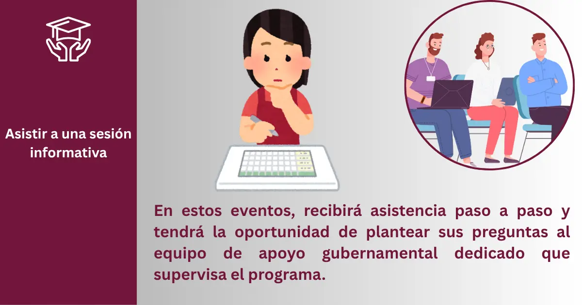 Módulos de Orientación de la Beca Rita Cetina: Cómo localizar e registrarse 2 Asistir a una sesión informativa| Rita Cetina Beca