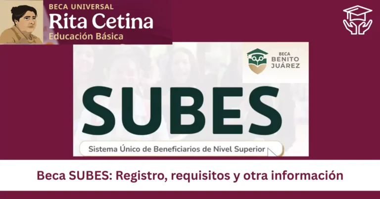 ¿Qué es SUBES 2025?| Guía de actualización Subes Becas 3 Beca SUBES: Registro, requisitos y otra información