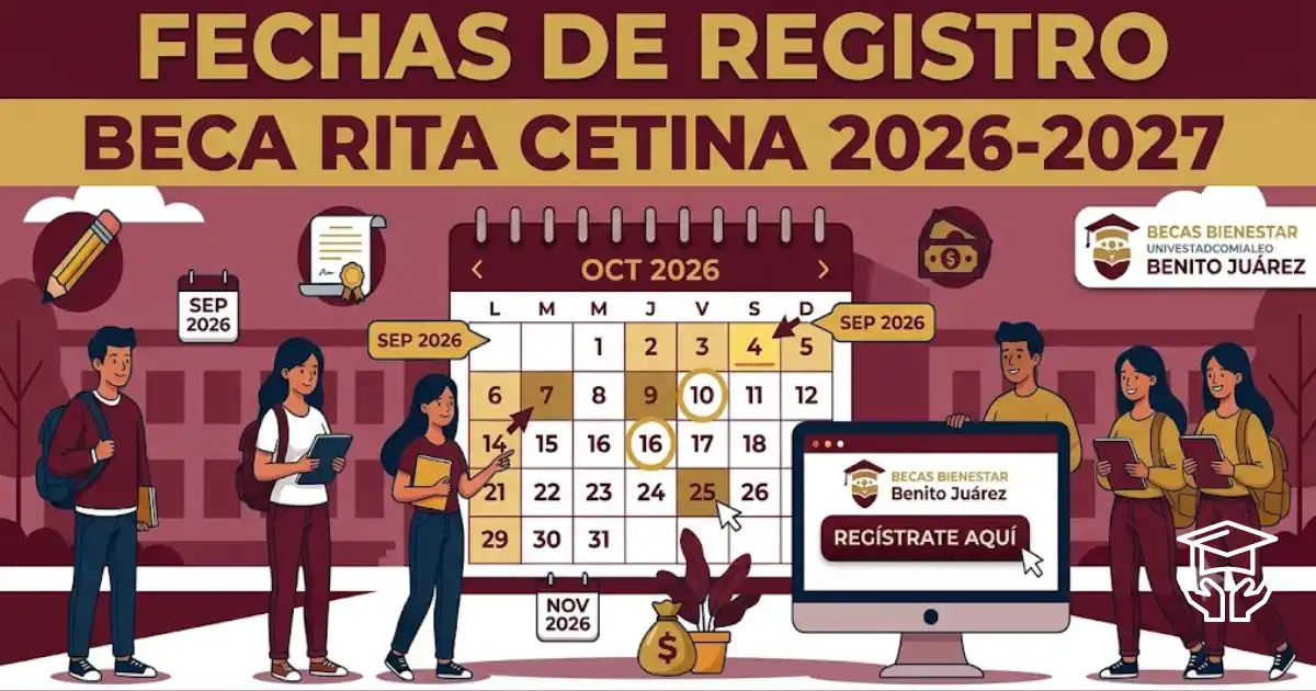 Fechas de Registro de la Beca Rita Cetina 2026-2027: Cuándo Abre y Cómo Inscribirte 1 Fechas de Registro de la Beca Rita Cetina 2026-2027_ Cuándo Abre y Cómo Inscribirte