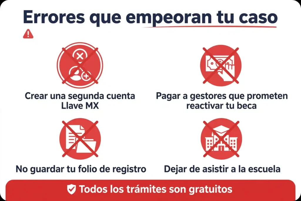 Errores que empeoran tu caso al recuperar una beca suspendida