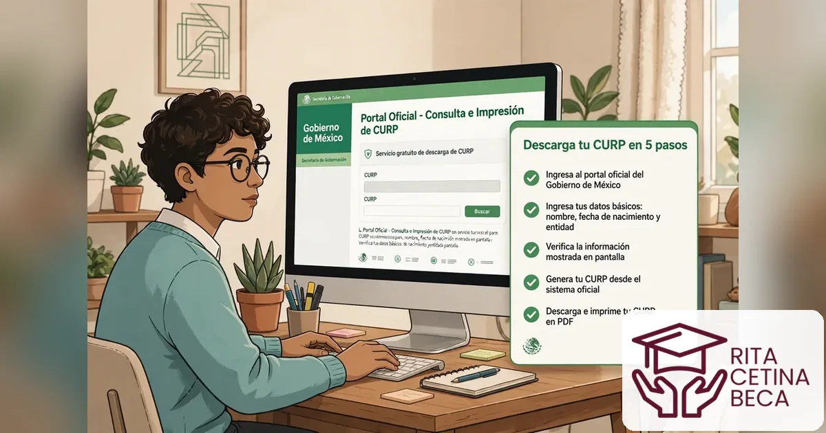CURP certificada: qué es, cómo descargarla gratis y corregir errores 3 Pasos para descargar la CURP certificada gratis en el portal oficial gob.mx.